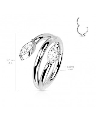 Segment kruh - helix / cartilage / tragus piercing 1,2 x 8 mm