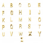 Navliekací oceľový prívesok iniciála - písmeno