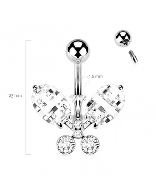 Piercing do pupku - motýľ