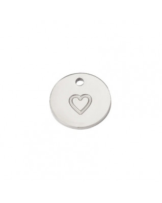 Oceľový prívesok - koliesko so srdiečkom