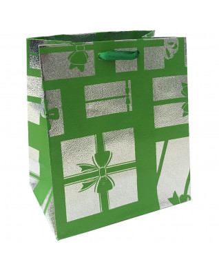 Vianočná darčeková taška - zelená