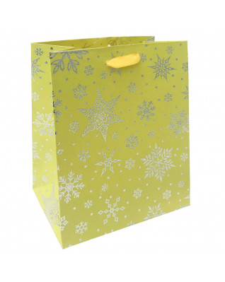 Vianočná darčeková taška - zlatá