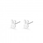 Detské strieborné náušnice zajačikovia