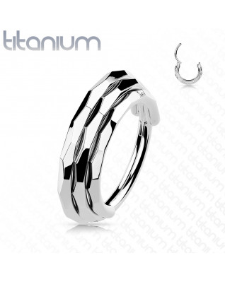 Segment kruh - helix / cartilage / tragus / septum piercing TITAN, 1,2 x 10 mm