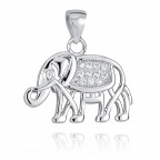 Strieborný prívesok slon