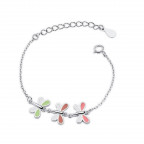 Detský strieborný náramok s vážkami