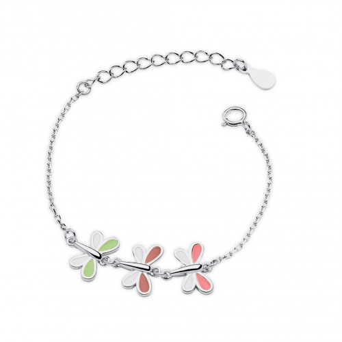 Detský strieborný náramok s vážkami