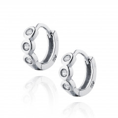 Strieborné dámske náušnice