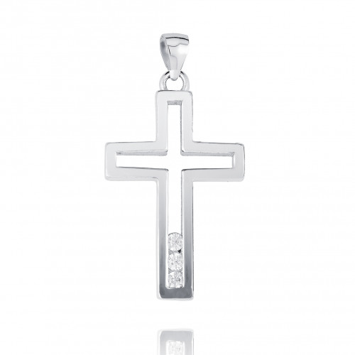 Strieborný prívesok krížik