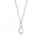 Strieborný náhrdelník s nekonečnom