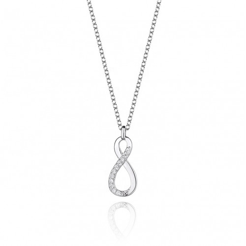 Strieborný náhrdelník s nekonečnom