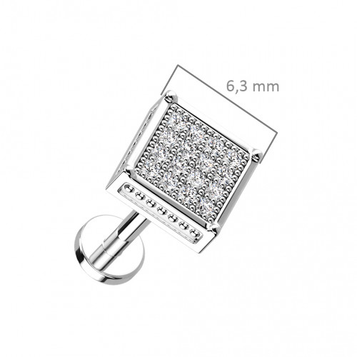 Piercing do brady so zirkónmi