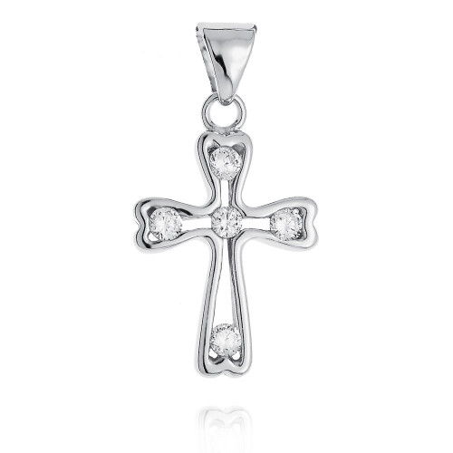 Strieborný prívesok krížik