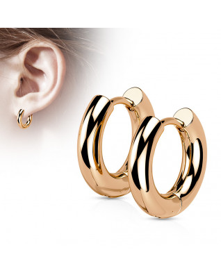 Pozlátené oceľové náušnice krúžky 16mm