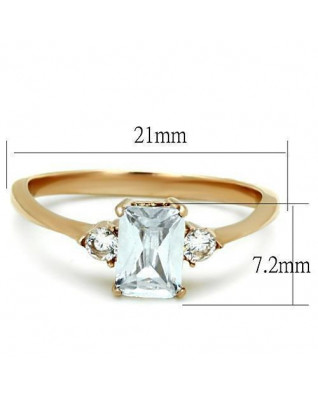 Oceľový prsteň s mliečnym kameňom