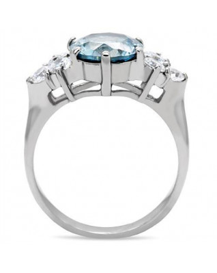 Oceľový prsteň s tyrkysovým kameňom