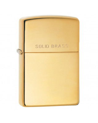 ZIPPO zapaľovač Polished Solid Brass