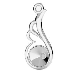 Strieborný prívesok krídlo pre rivoli 6mm