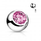 Náhradná gulička s kamienkom 1,2 x 3 mm