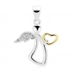 Strieborný prívesok anjelik