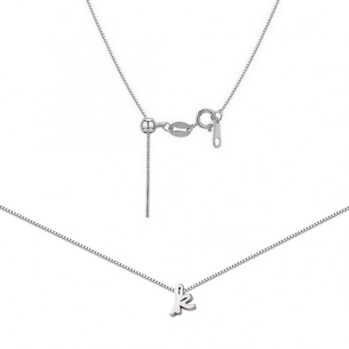 Oceľový náhrdelník s písmenom