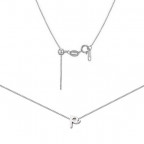 Oceľový náhrdelník s písmenom