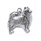 Strieborný prívesok pes špic