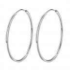 Strieborné náušnice kruhy 45 mm