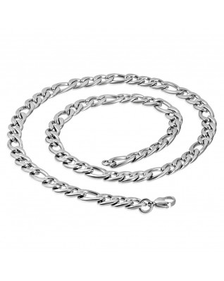 Oceľová reťaz figaro, hr. 13 mm, dĺžka 50 cm