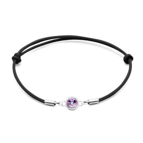 Strieborný náramok s Crystals from Swarovski® Vitrail Light