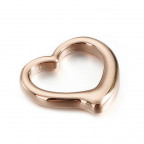 Pozlátený oceľový prívesok srdiečko