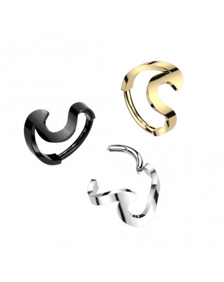 Oceľový kruh - helix / cartilage piercing