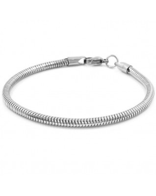 Oceľový náramok - had