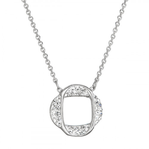 Strieborný náhrdelník s Crystals from Swarovski® Crystal