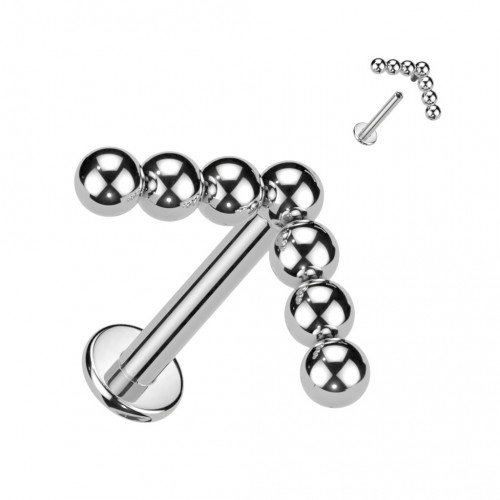 Piercing do brady - labreta titán 1,2 x 8 mm