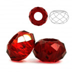 Sklenená navliekacia korálka Rondelle