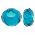 Sklenená navliekacia korálka Rondelle