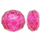 Sklenená navliekacia korálka Rondelle