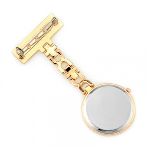 Pozlátené pripínacie hodinky pre zdravotníkov