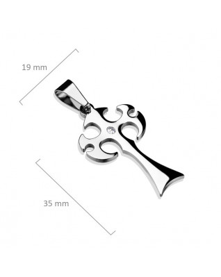 Oceľový prívesok tribal