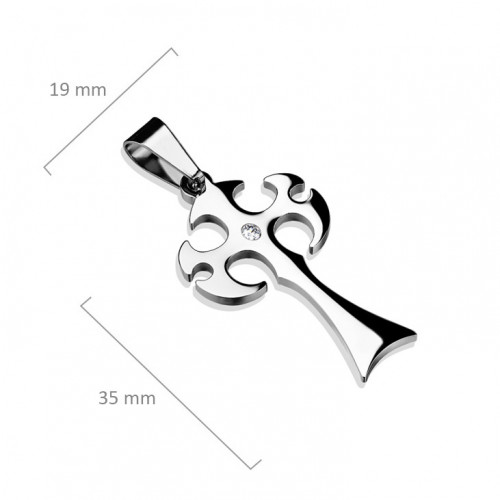 Oceľový prívesok tribal