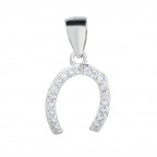 Strieborný prívesok podkova