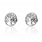 Strieborné dámske náušnice - strom života