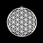 Oceľový prívesok - komponent kvet života