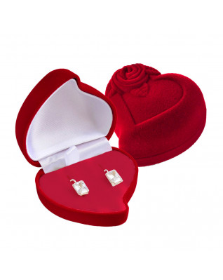 Darčeková krabička na náušnice alebo snubné prstene