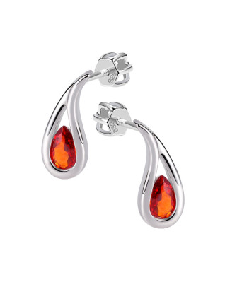 Strieborné skrutkovacie náušnice