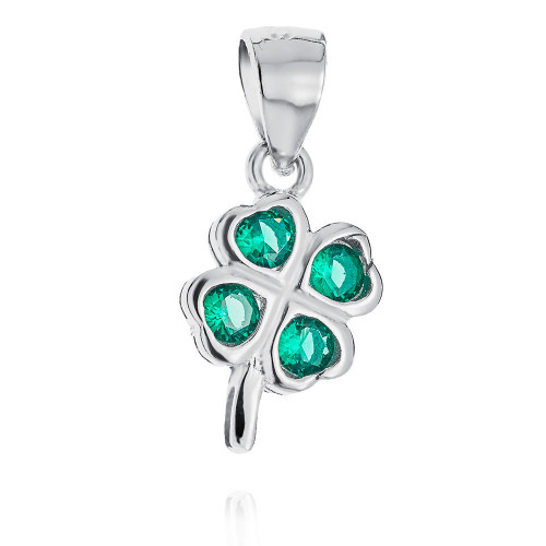 Strieborný prívesok štvorlístok