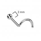 Piercing do nosa gulička - TITAN