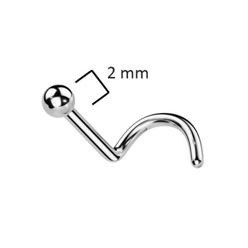 Piercing do nosa gulička - TITAN