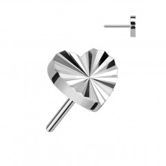 Srdiečko na PUSH IN piercingu TITAN